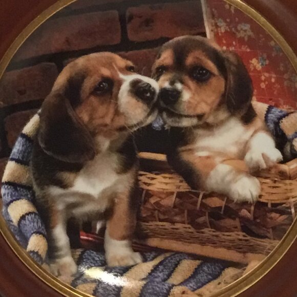 Franklin Mint Beagle Bedtime Limited Edition Numbered collector's Plate - Picture 2 of 8